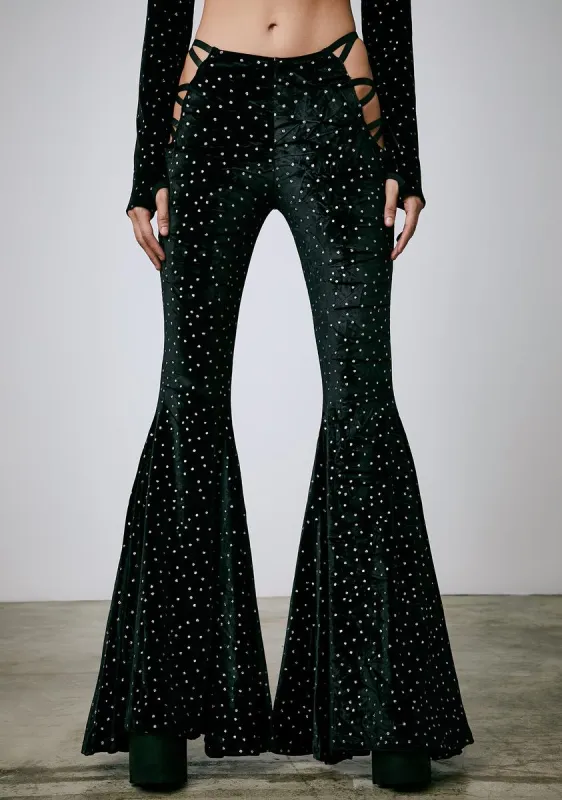 Shifting Gears Flare Pants sold by Dolls Kill