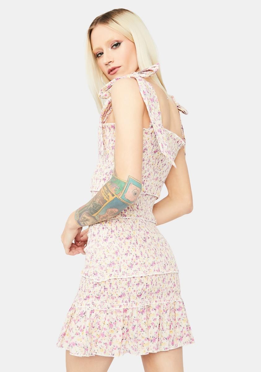 Fig Love What Matters Floral Mini Dress sold by Dolls Kill product image thumbnail 4