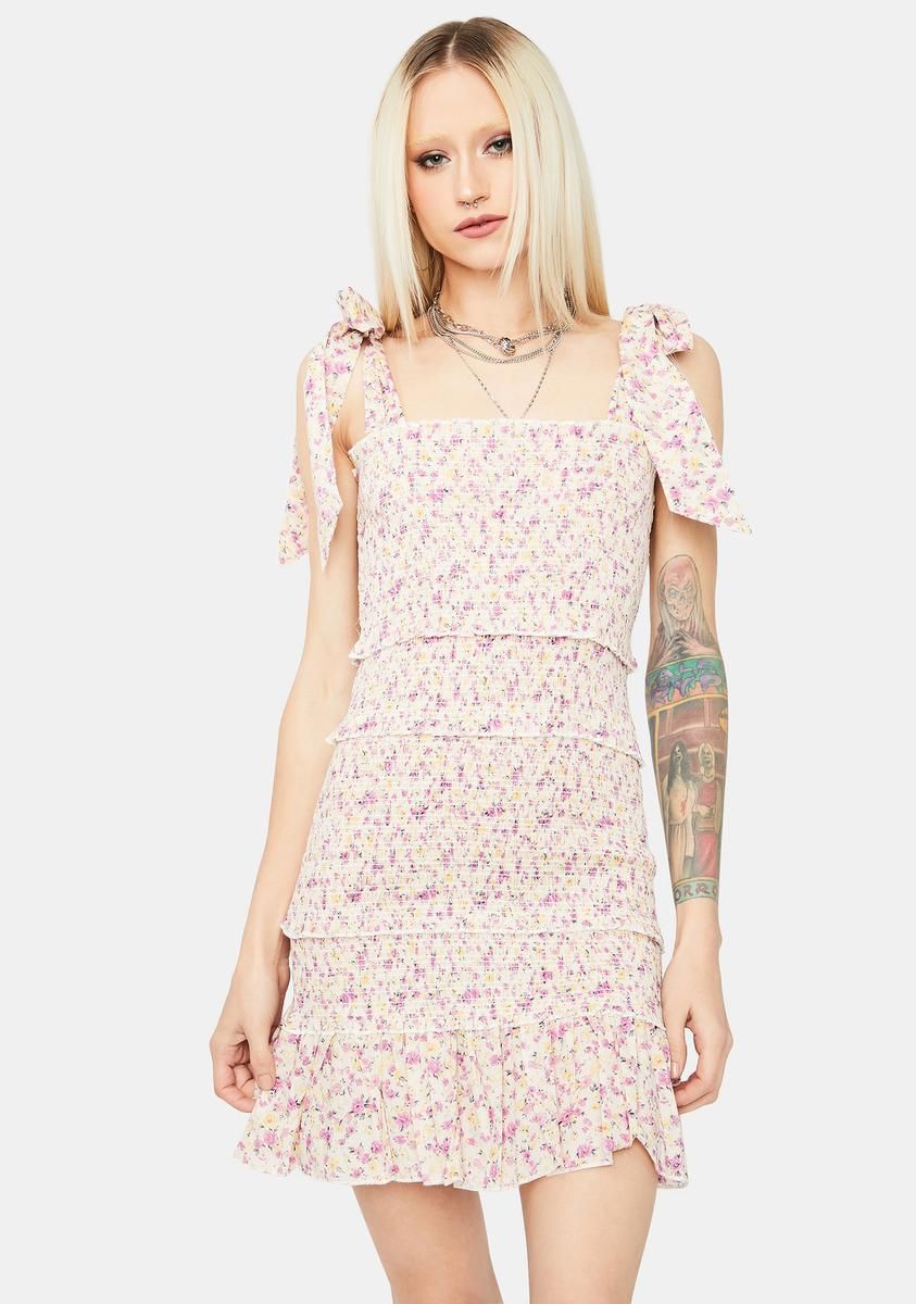 Fig Love What Matters Floral Mini Dress sold by Dolls Kill