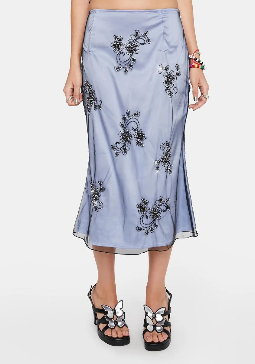 Curtain Call Midi Skirt sold by Dolls Kill