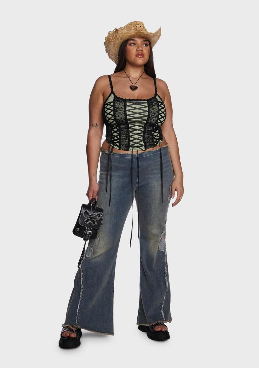 Plus Stage Right Corset Top sold by Dolls Kill product image thumbnail 5