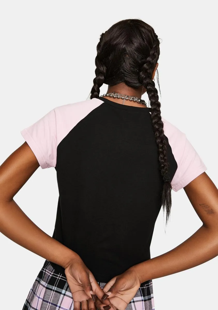 Hater Raglan Crop Tee sold by Dolls Kill product image thumbnail 4