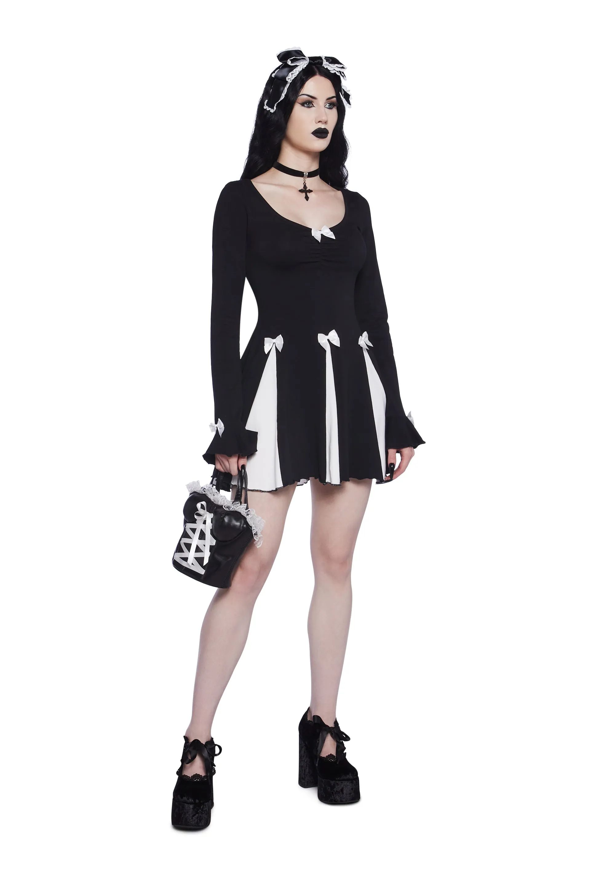 Curious Elegance Mini Dress sold by Dolls Kill product image thumbnail 4