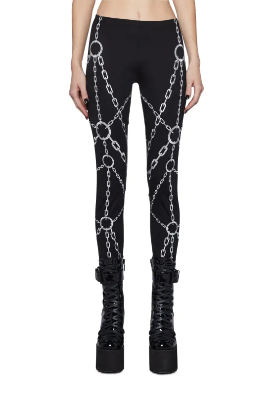 Chalice of Chains Leggings sold by Dolls Kill
