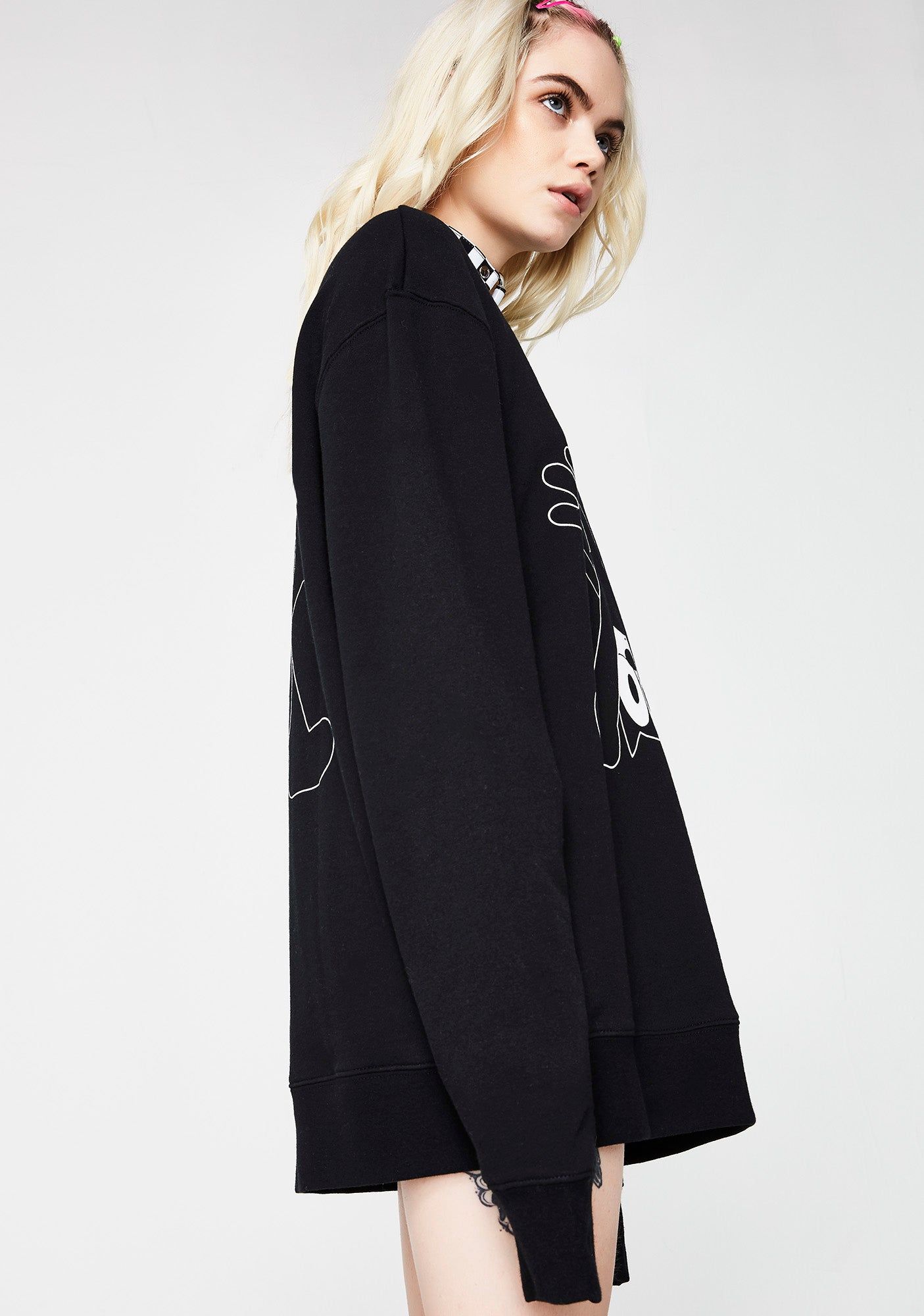 Felix Crewneck Fleece sold by Dolls Kill product image thumbnail 3