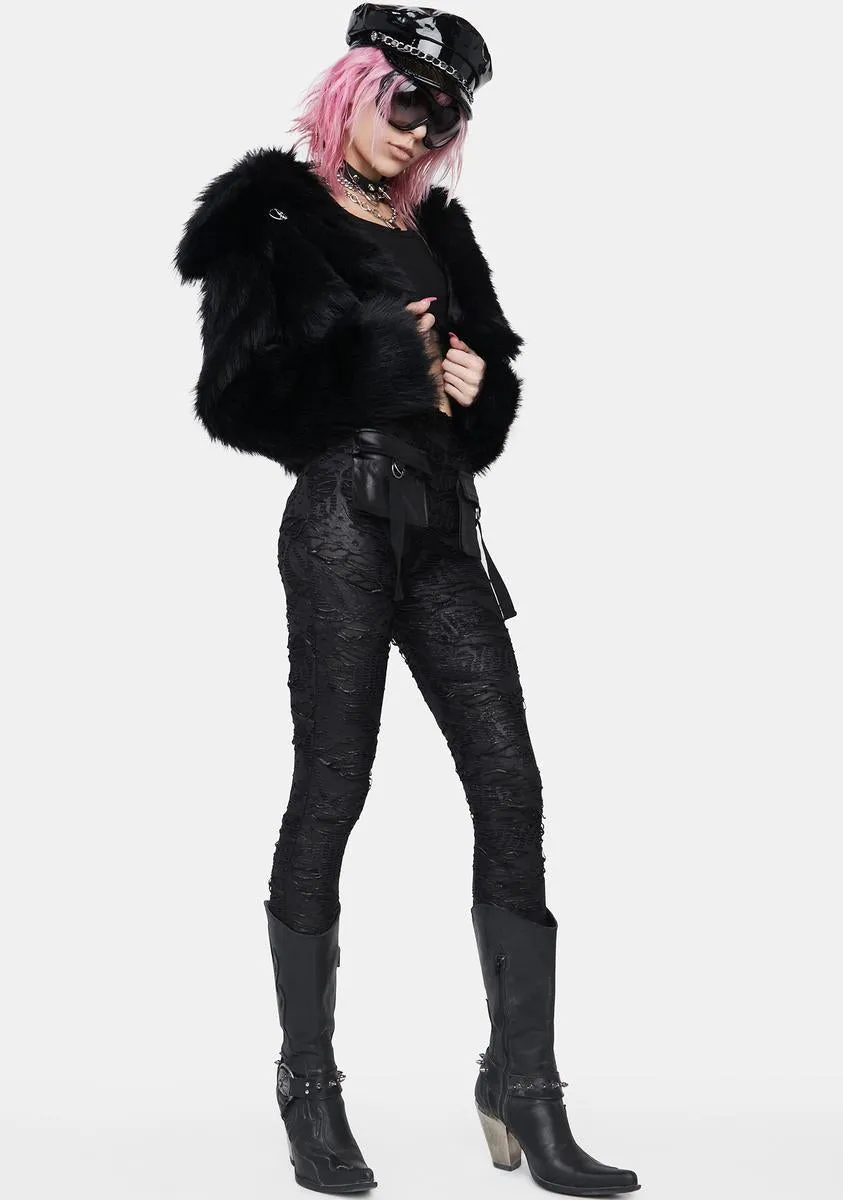Daily Gothic Ragged Leggings sold by Dolls Kill product image thumbnail 2