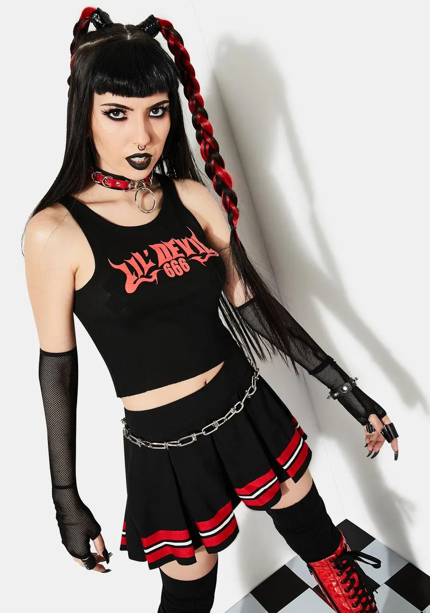 Chaotic Evil Graphic Crop Top sold by Dolls Kill product image thumbnail 2