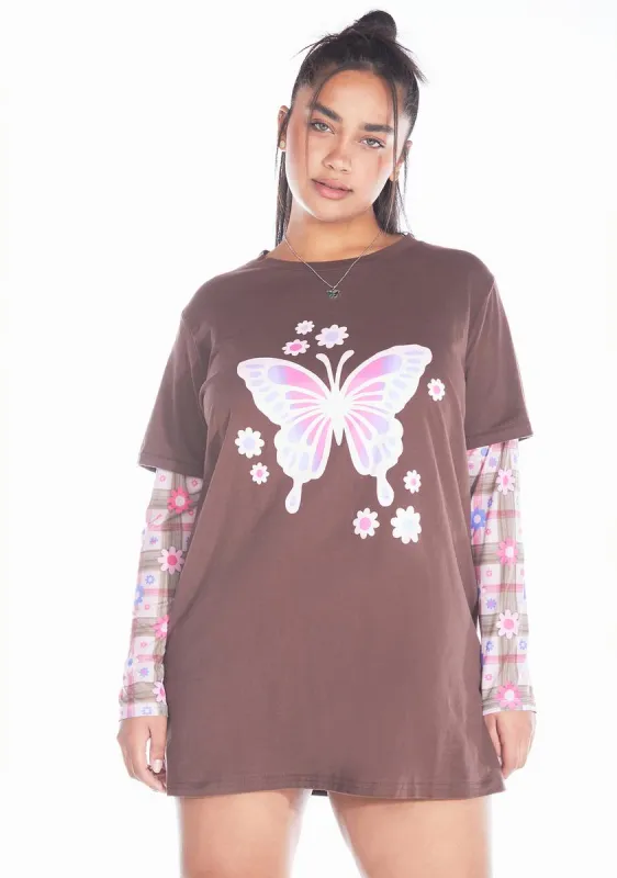 Plus Personal Chill Pill Layered Graphic Tee sold by Dolls Kill