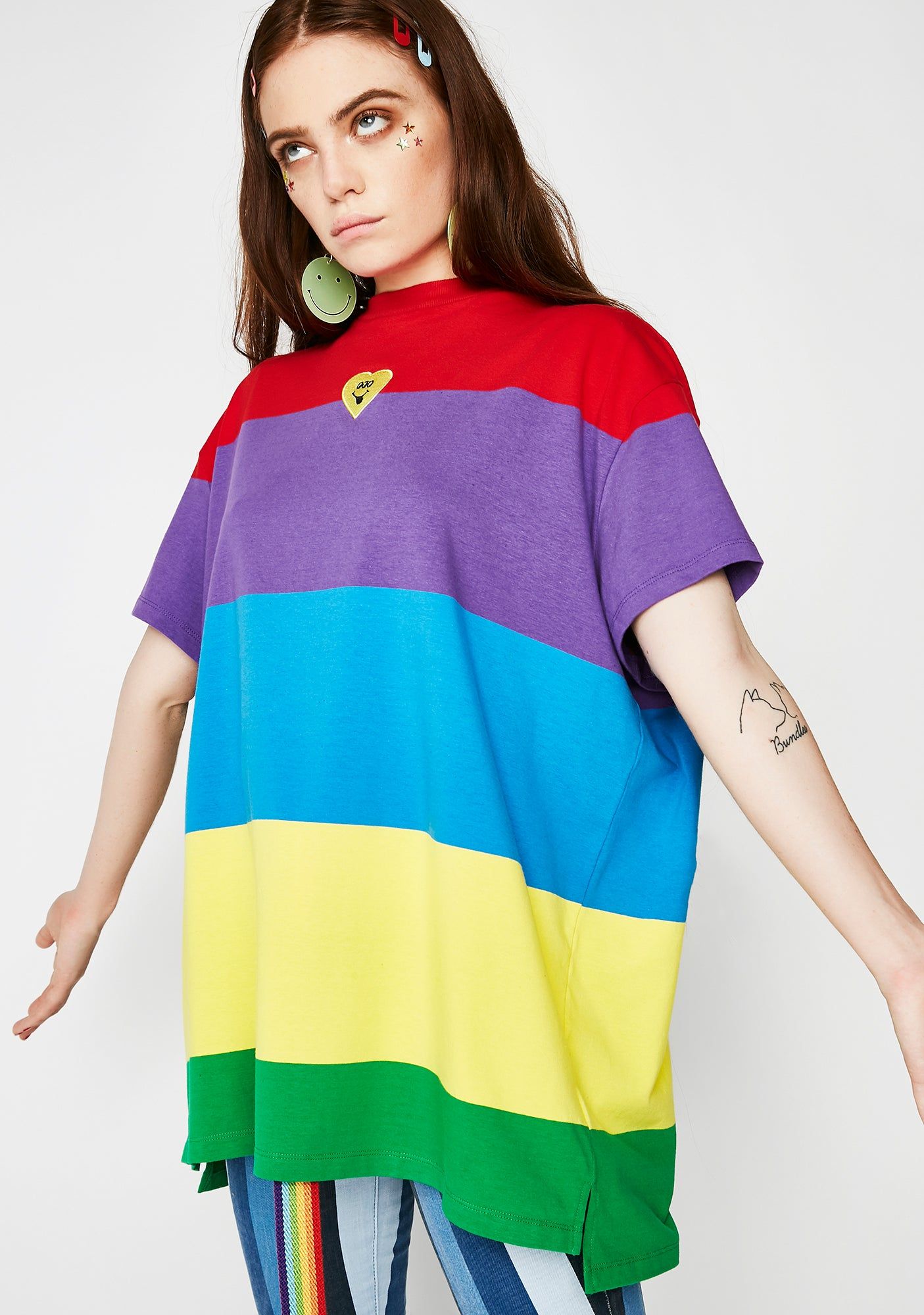 Wavy Rainbow Tee sold by Dolls Kill product image thumbnail 3