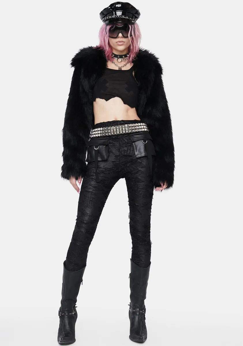 Daily Gothic Ragged Leggings sold by Dolls Kill product image thumbnail 3