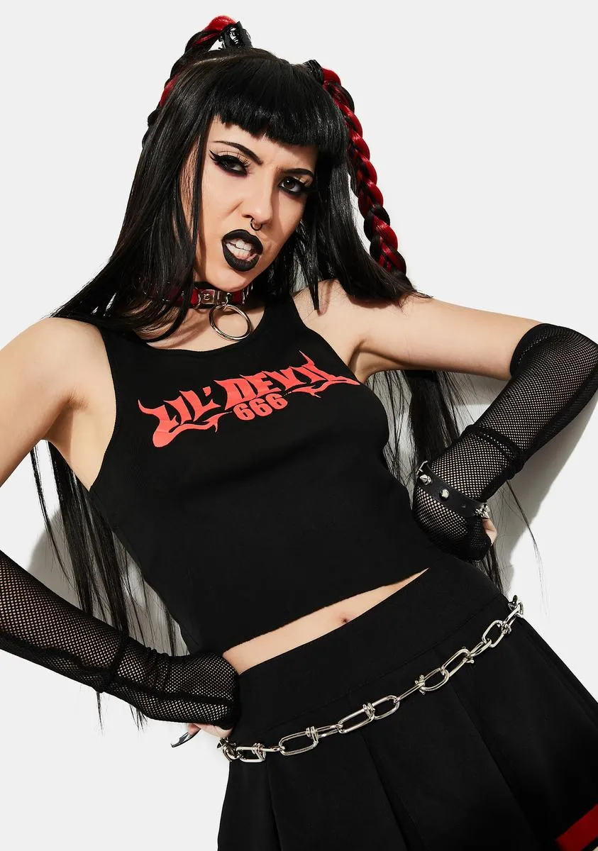 Chaotic Evil Graphic Crop Top sold by Dolls Kill