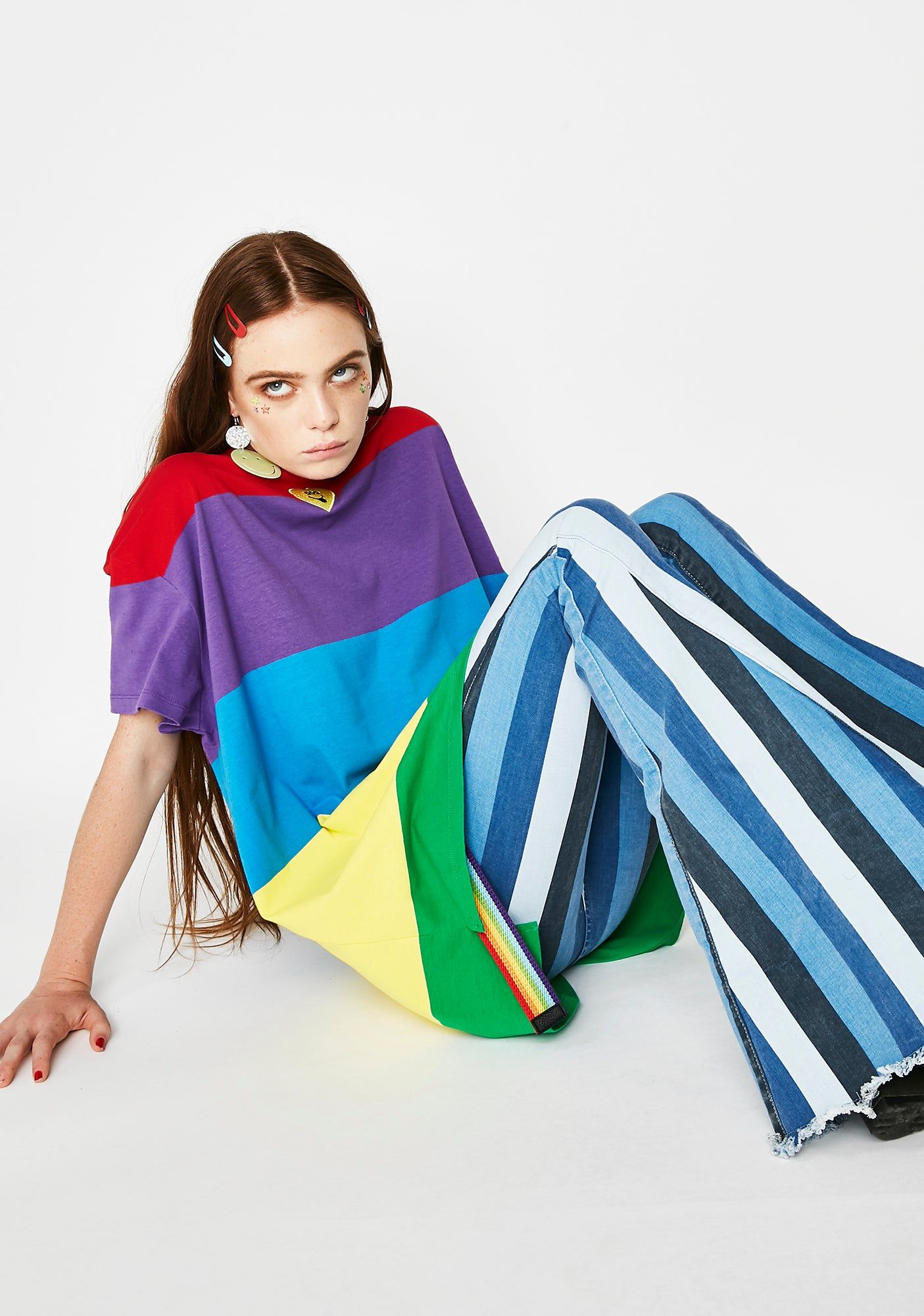 Wavy Rainbow Tee sold by Dolls Kill product image thumbnail 5