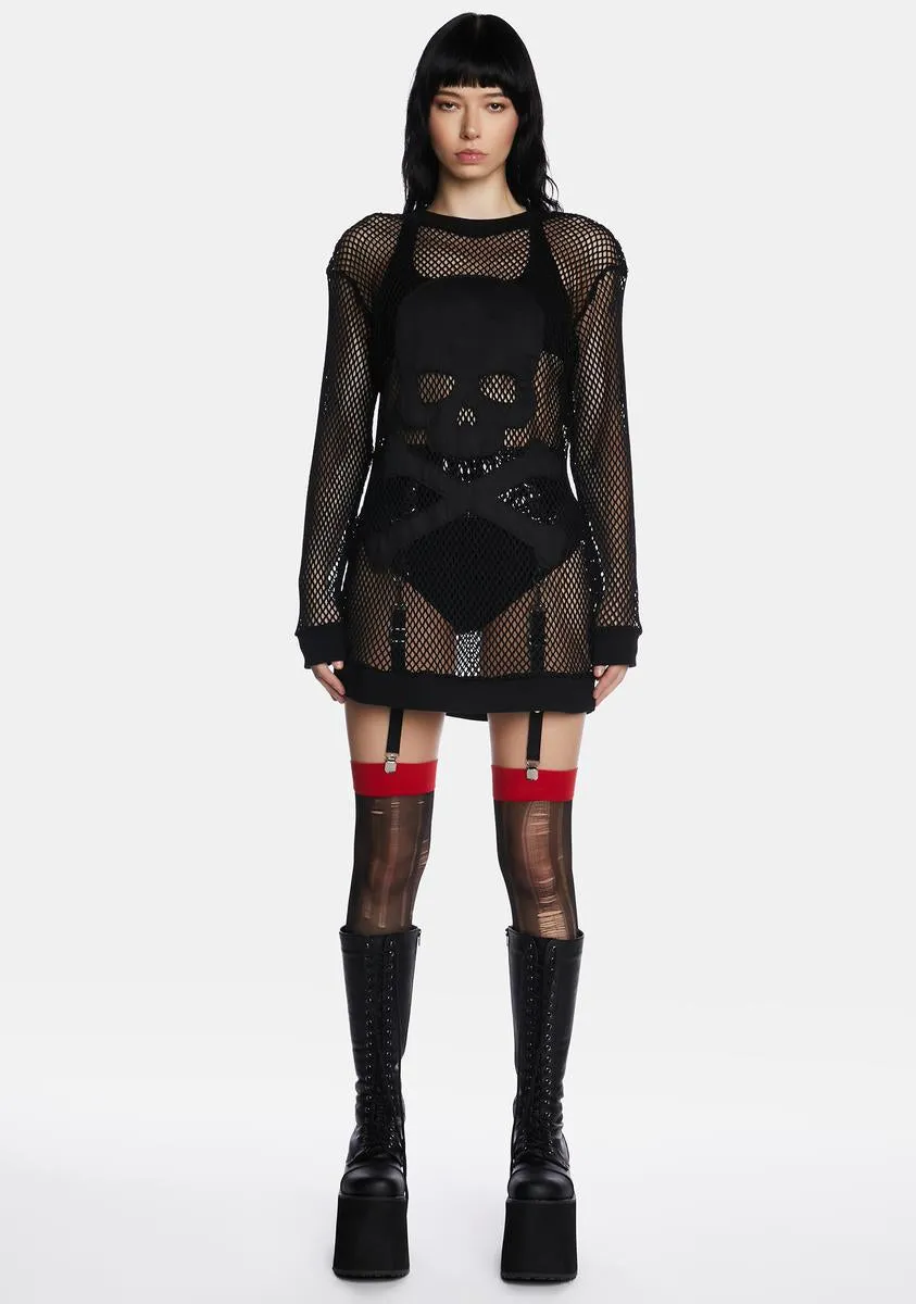 Hellbound Hottie Fishnet Top sold by Dolls Kill