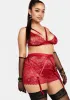 Plus Garnet Romance Lingerie Set sold by Dolls Kill