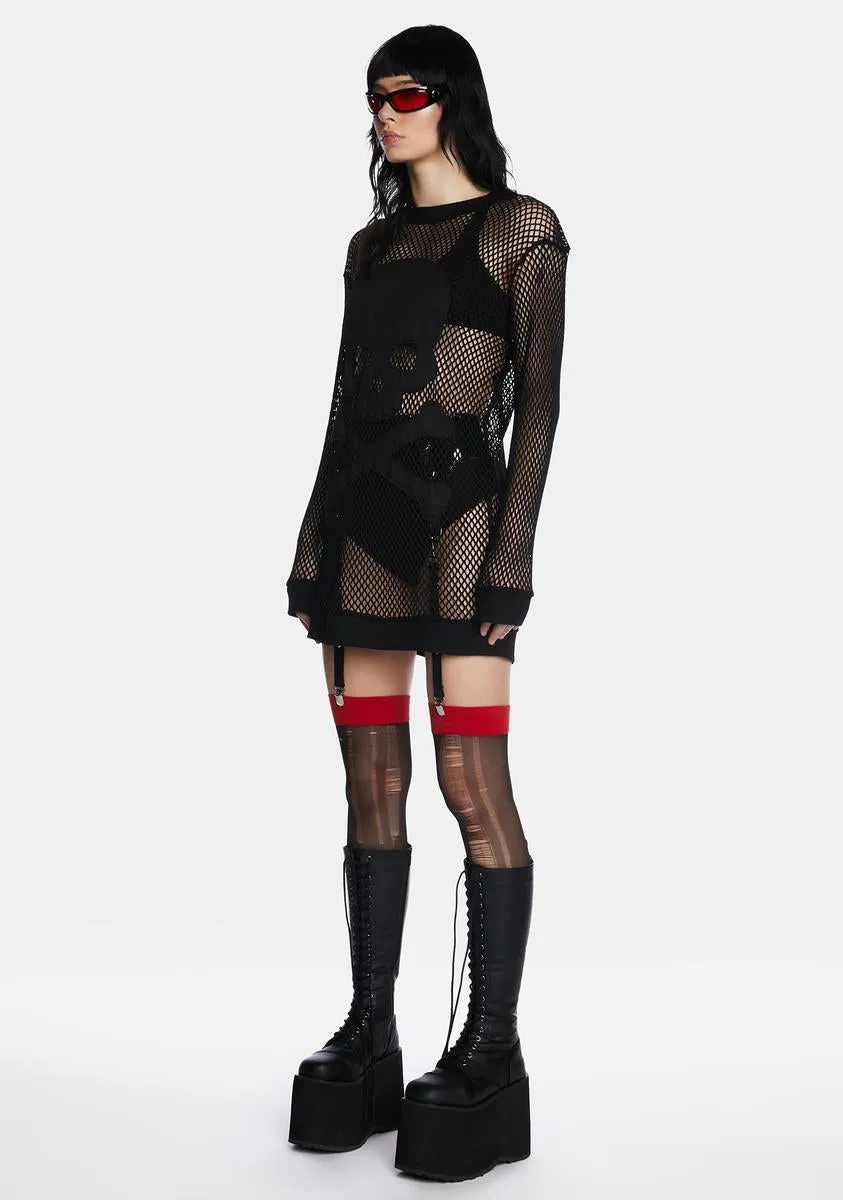 Hellbound Hottie Fishnet Top sold by Dolls Kill product image thumbnail 2