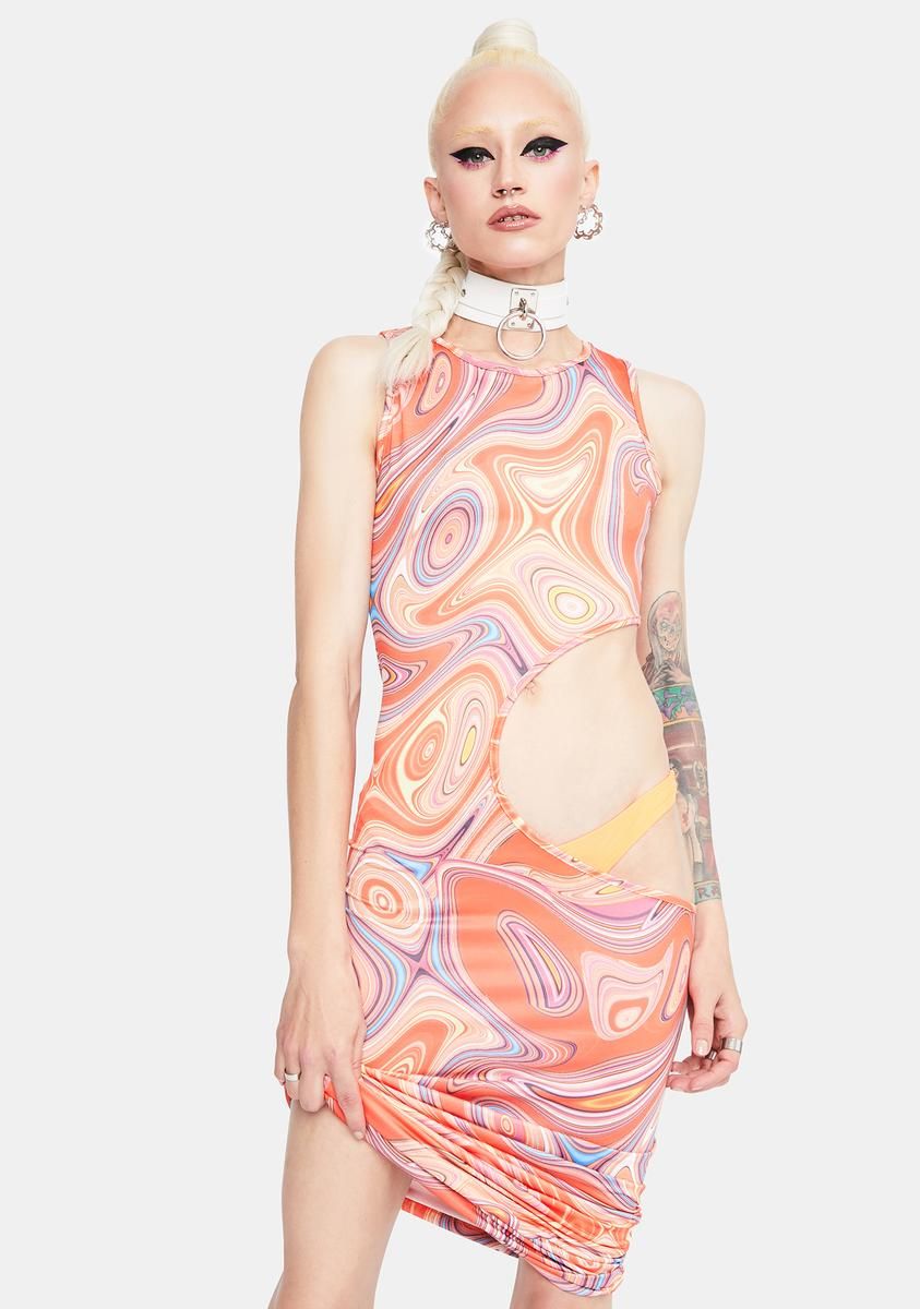 Sound The Sirens Mesh Maxi Dress sold by Dolls Kill