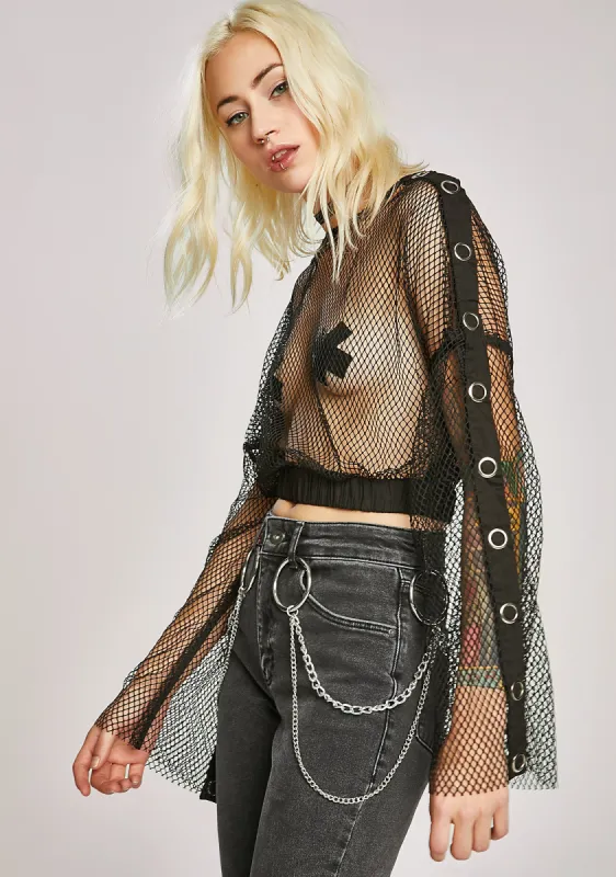 Ulterior Motives Fishnet Top sold by Dolls Kill