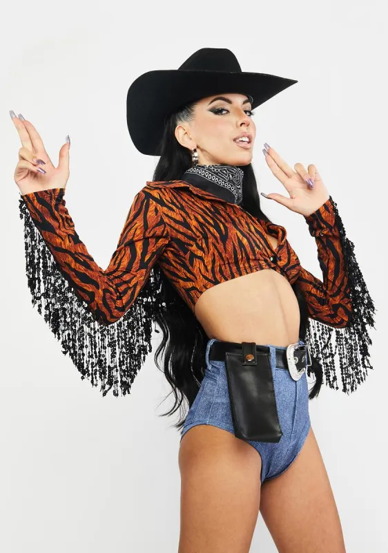 Round 'Em Up Cowgirl Costume sold by Dolls Kill