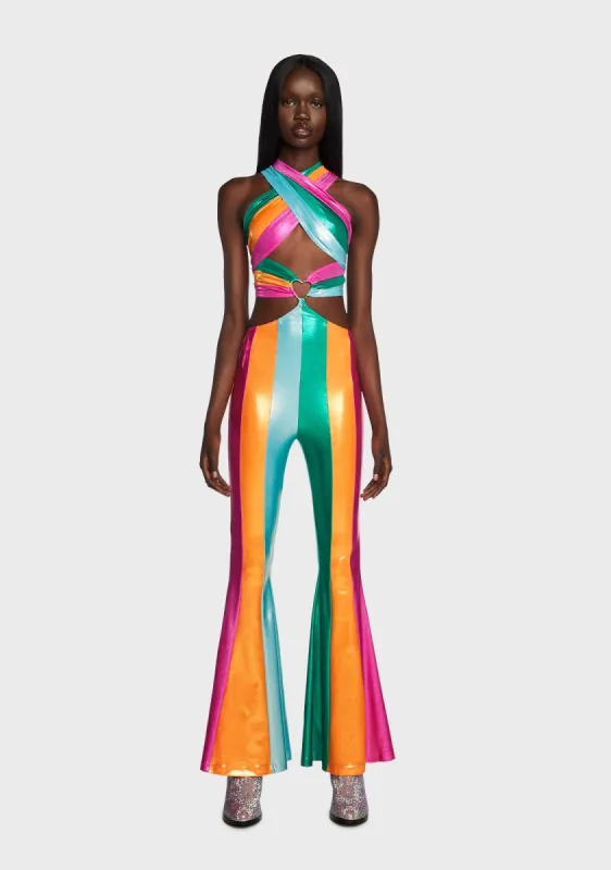 Circus Striped Jumpsuit sold by Dolls Kill