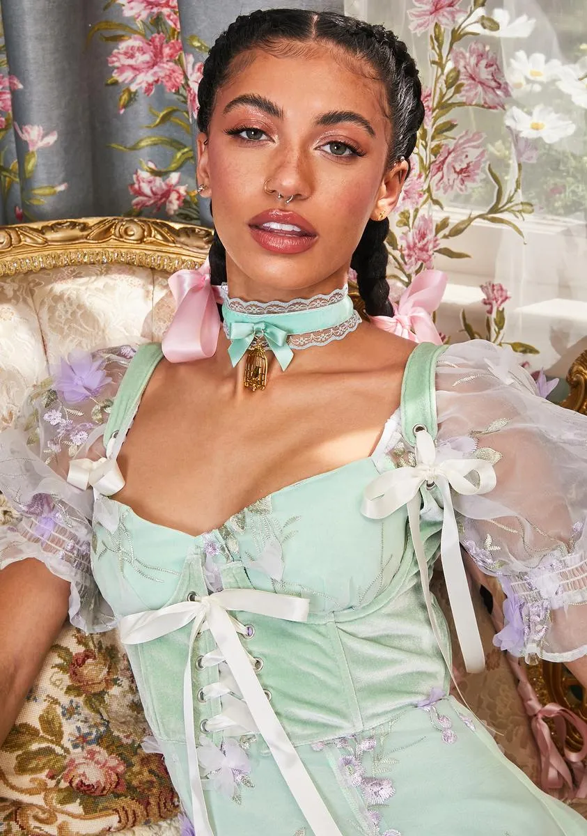 Lush My Beloved Underbust Corset Top sold by Dolls Kill