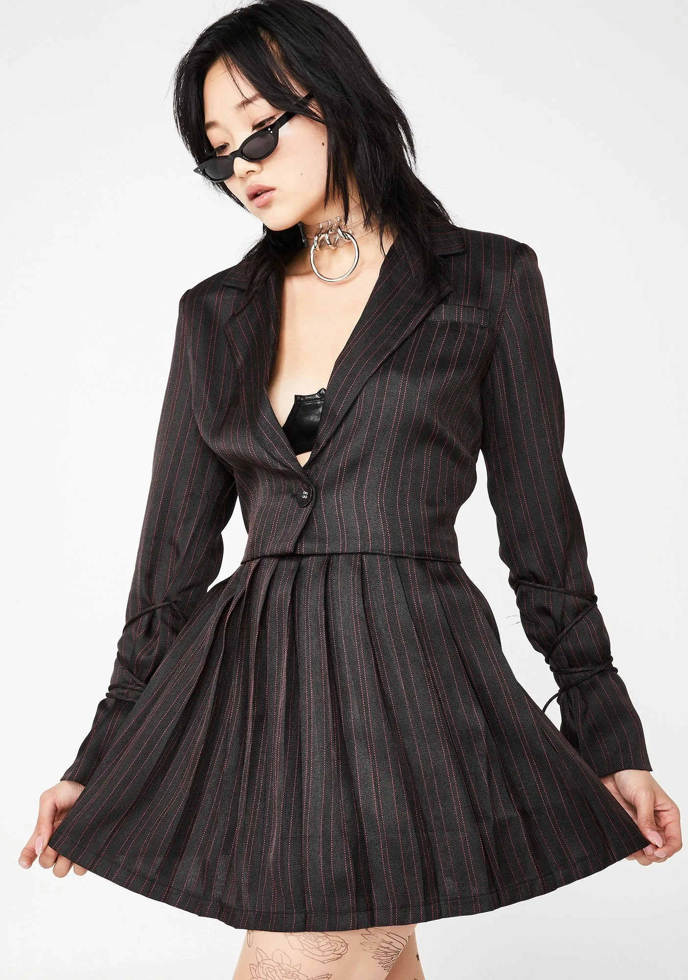 Head Mistress Pleated Skirt sold by Dolls Kill product image thumbnail 2