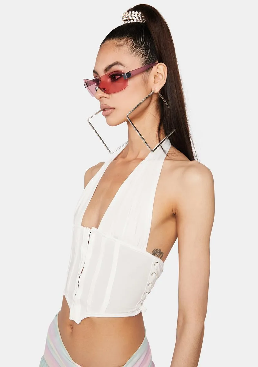 Frost Nobody's Side Piece Crop Top sold by Dolls Kill product image thumbnail 2