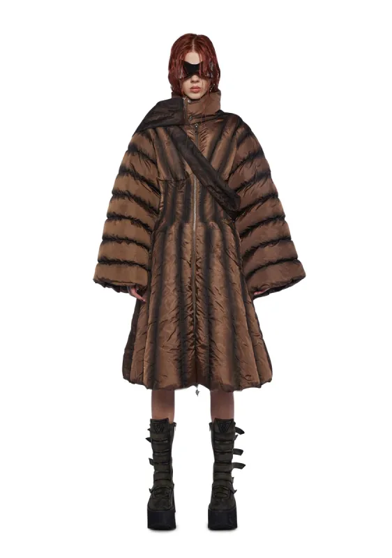 Fader Puffer Jacket And Scarf sold by Dolls Kill