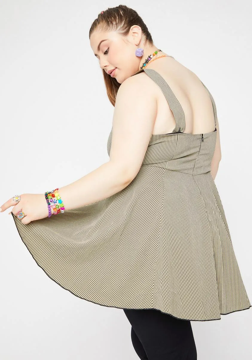 Plus What's The 411 Gingham Dress sold by Dolls Kill product image thumbnail 4