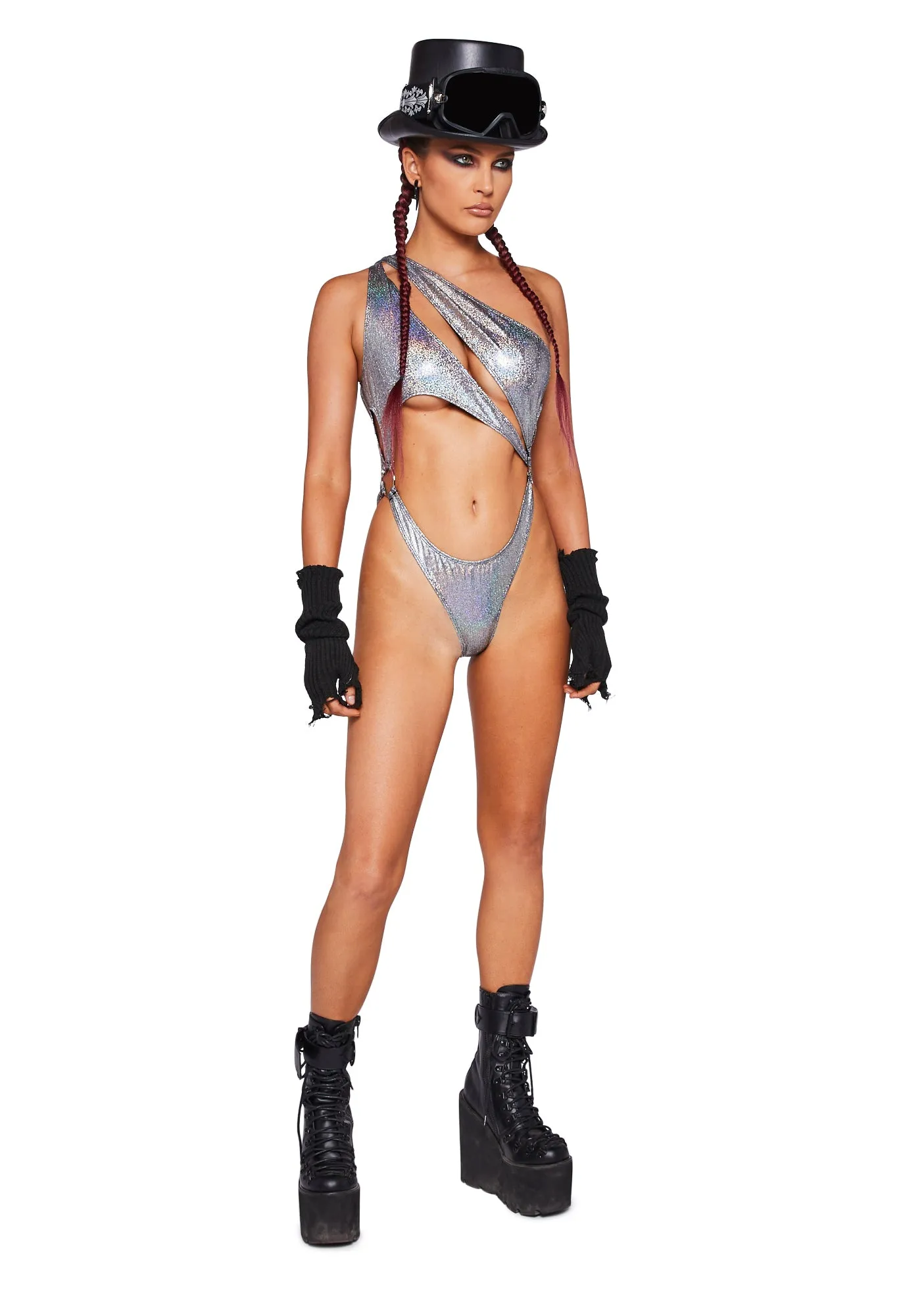 Prism Moonwalk Cut-Out Bodysuit sold by Dolls Kill product image thumbnail 2