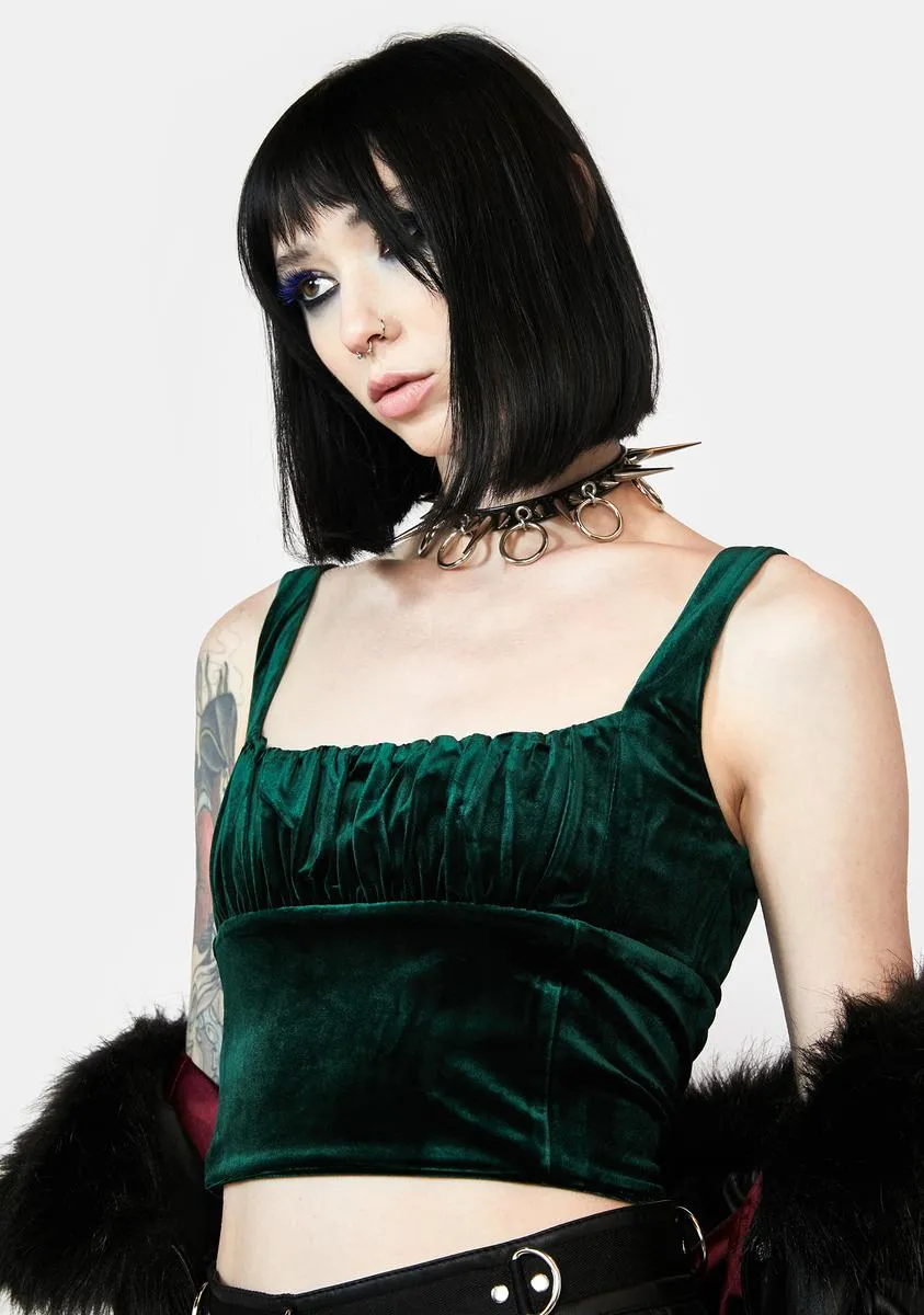 Fine Form Velvet Crop Tank sold by Dolls Kill product image thumbnail 2