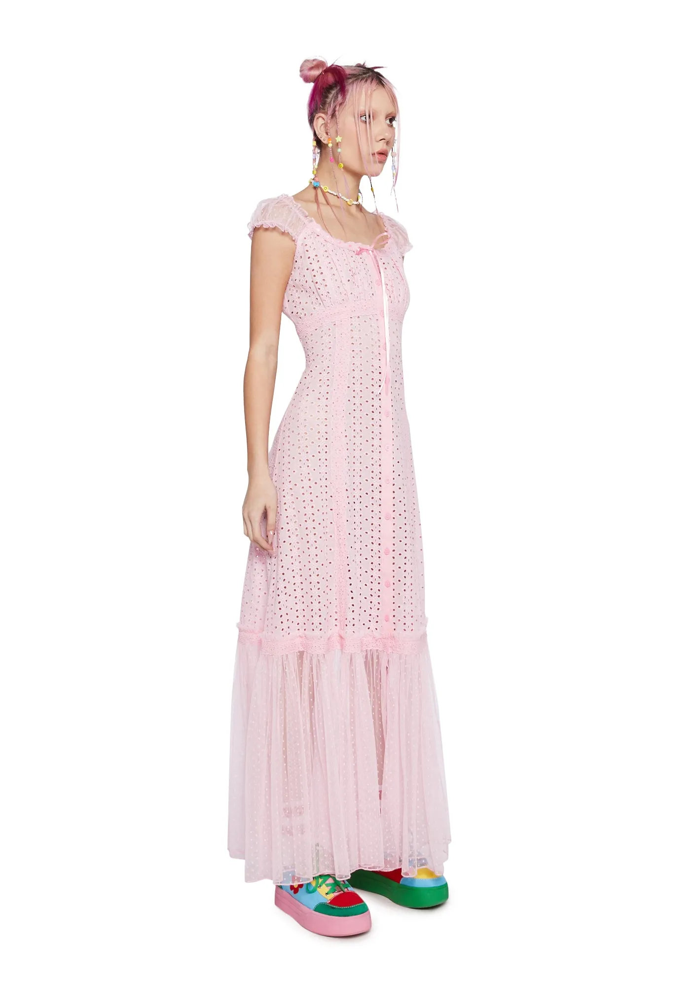 Junebug Feels Maxi Dress - Pink sold by Dolls Kill product image thumbnail 3