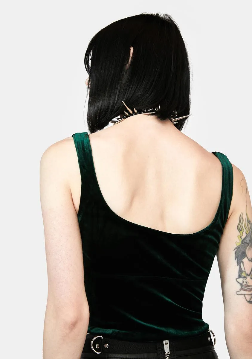 Fine Form Velvet Crop Tank sold by Dolls Kill product image thumbnail 4