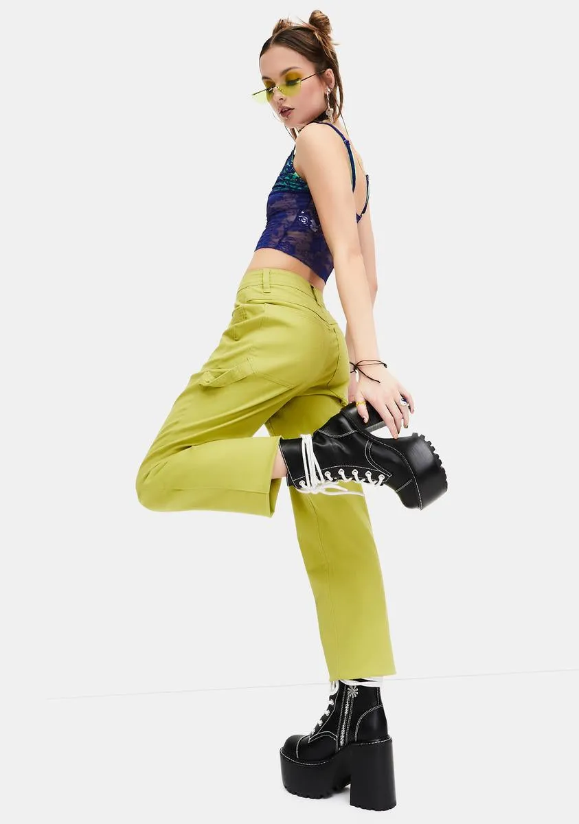 Not Ur Teachers Pet Twill Carpenter Pants sold by Dolls Kill product image thumbnail 4