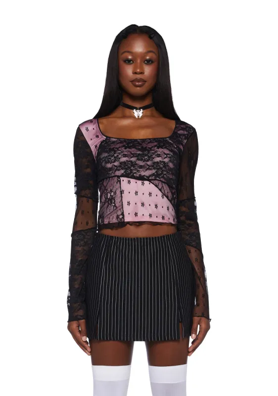 My All Long Sleeve Top - Pink sold by Dolls Kill