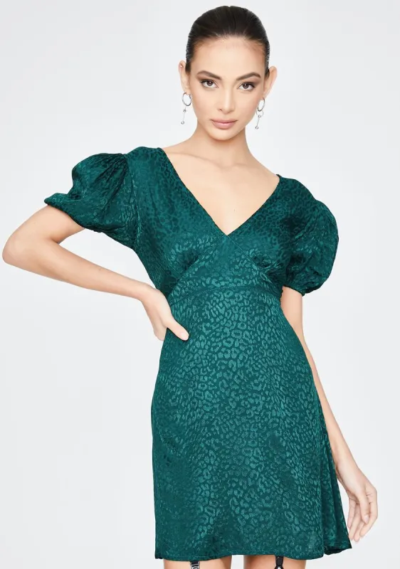 Forest Green Elfy Mini Dress sold by Dolls Kill