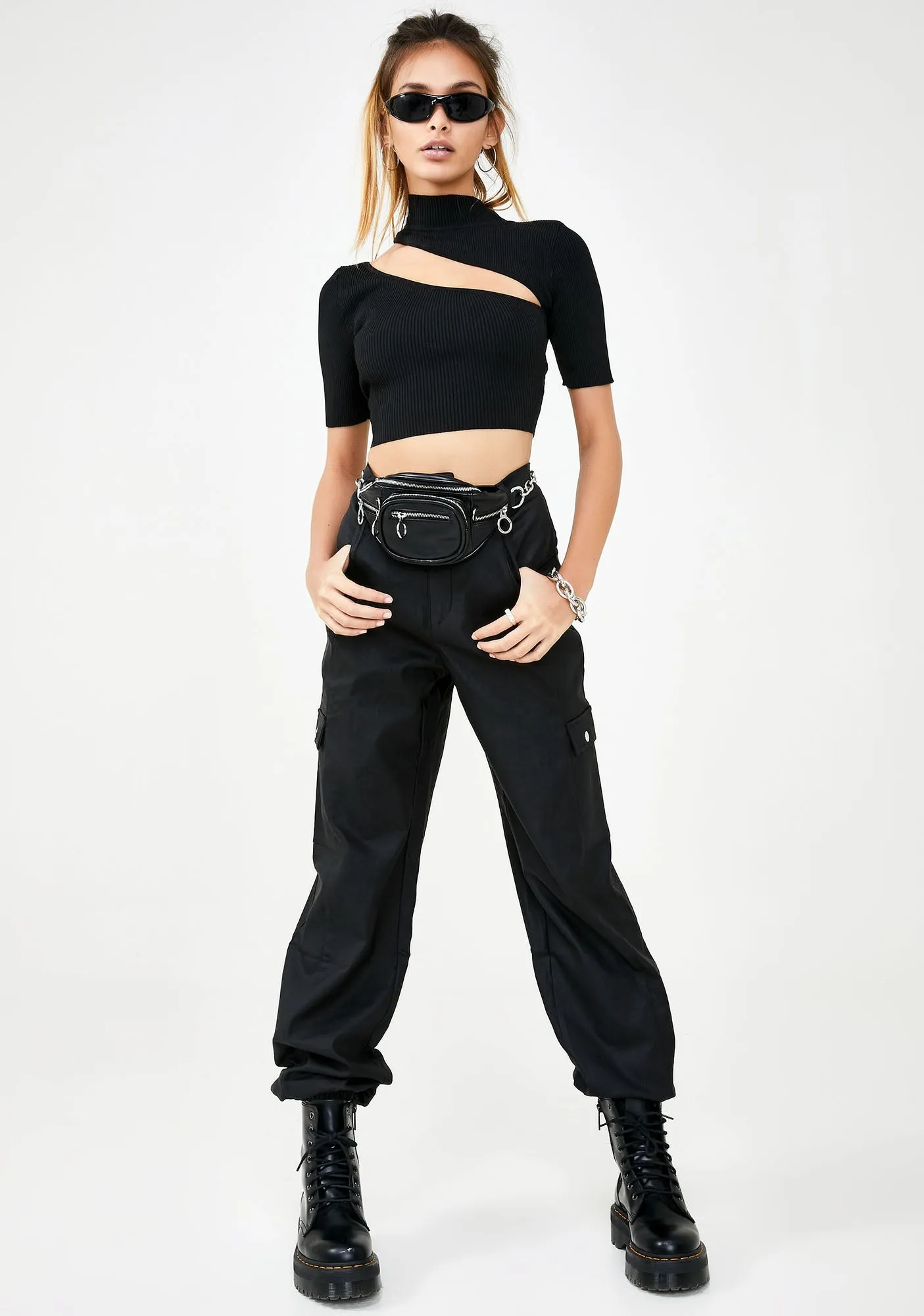 Night Baddie Element Crop Top sold by Dolls Kill product image thumbnail 3