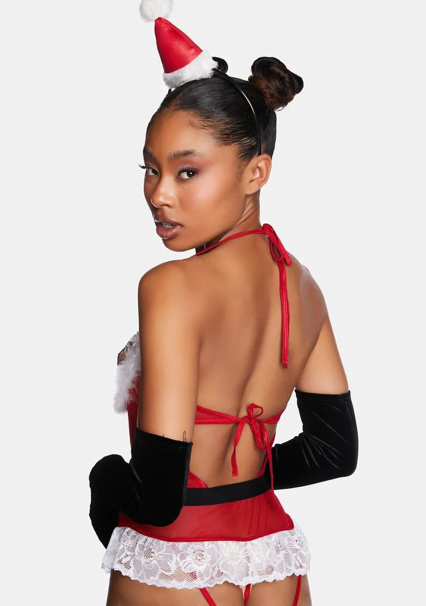 Mrs. Claus Sheer Bodysuit sold by Dolls Kill product image thumbnail 4