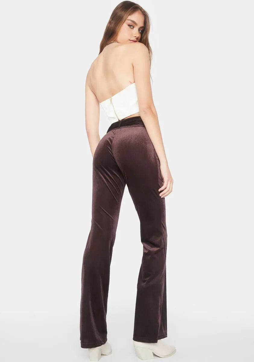 Serving Tude Velvet Pants sold by Dolls Kill product image thumbnail 4