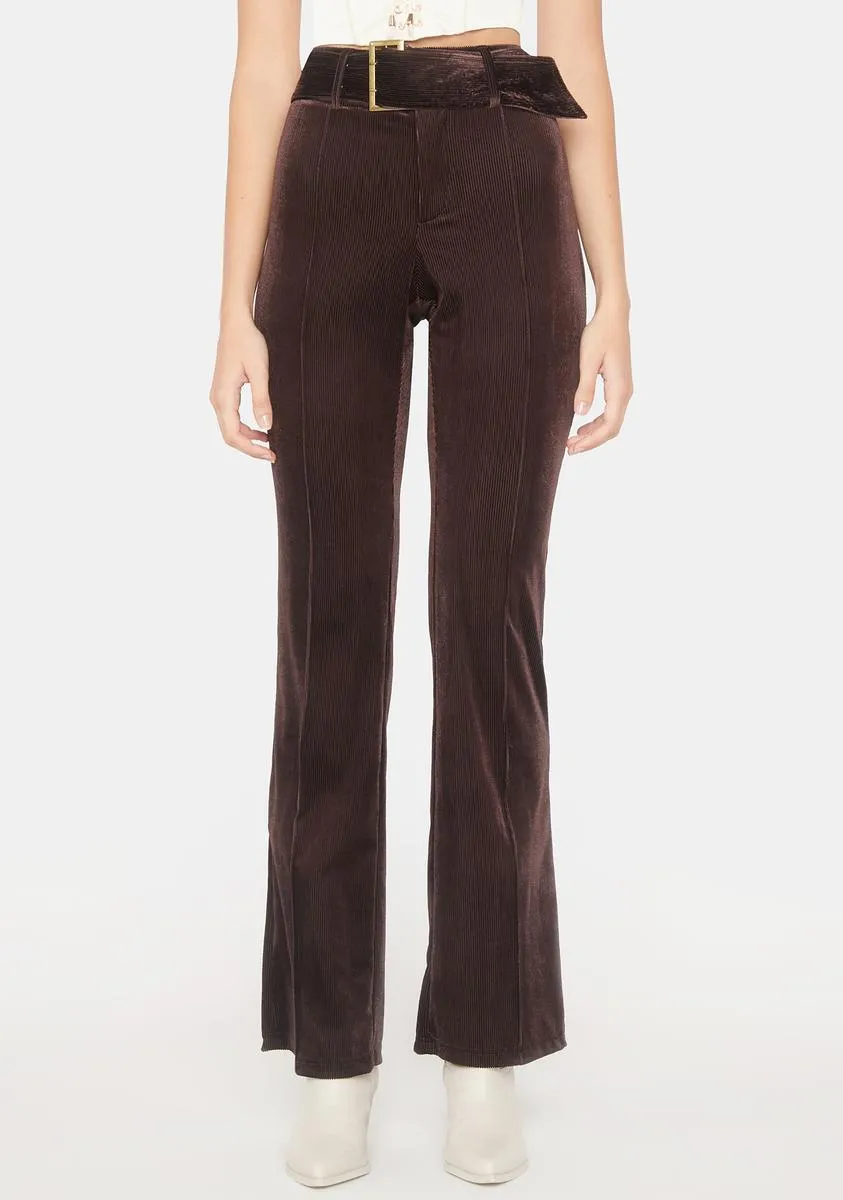 Serving Tude Velvet Pants sold by Dolls Kill