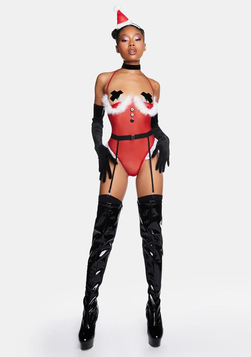 Mrs. Claus Sheer Bodysuit sold by Dolls Kill product image thumbnail 2