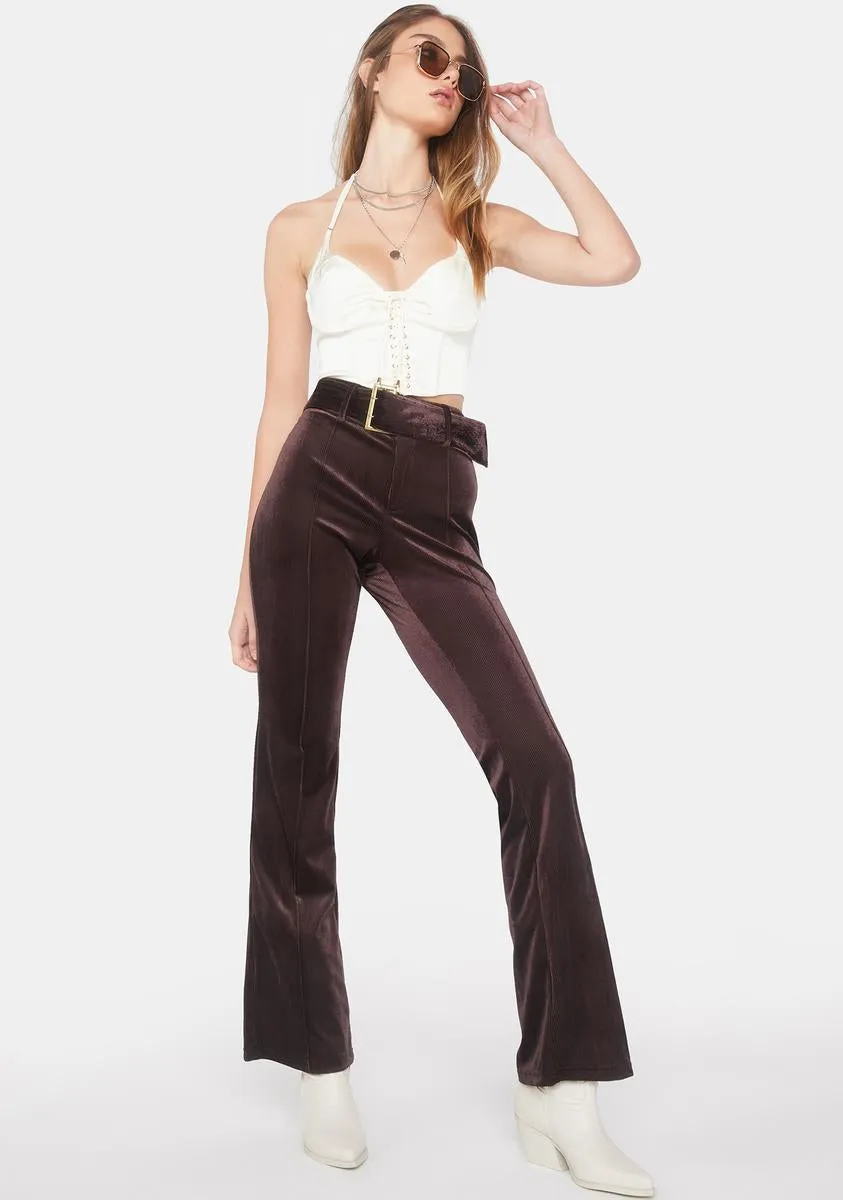 Serving Tude Velvet Pants sold by Dolls Kill product image thumbnail 2