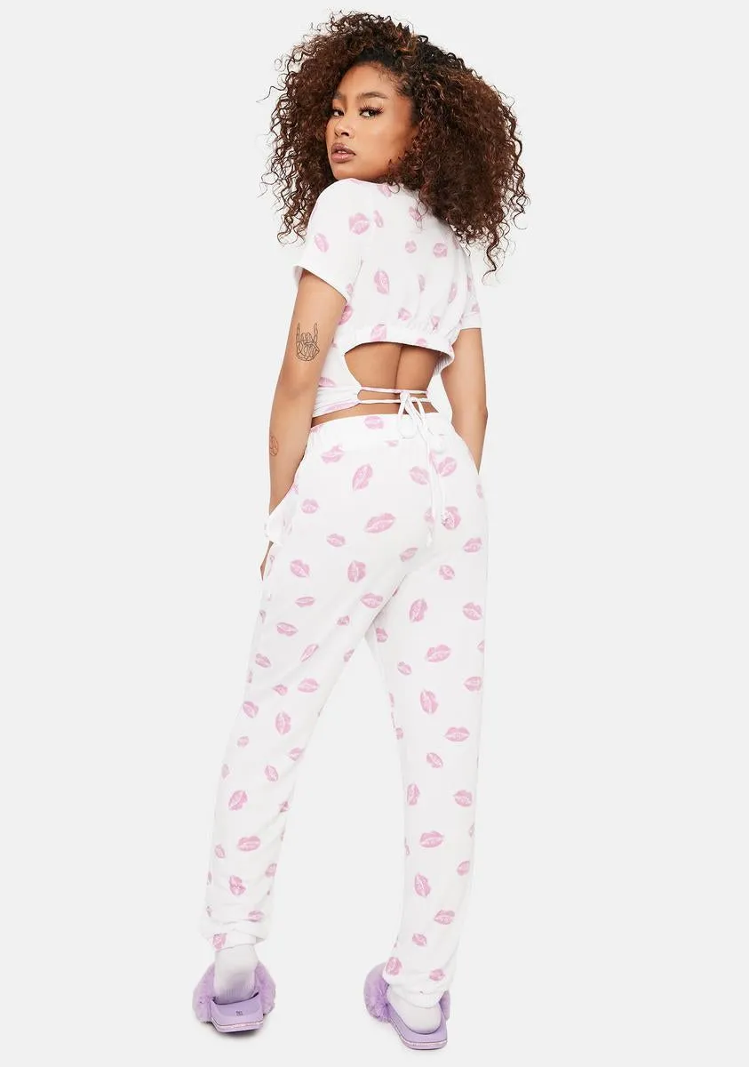 Lip Smack Printed Sweatpants sold by Dolls Kill product image thumbnail 4