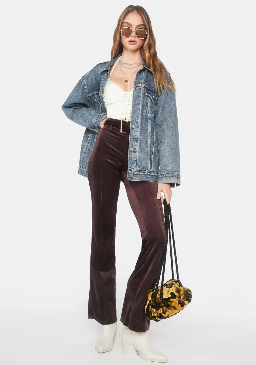 Serving Tude Velvet Pants sold by Dolls Kill product image thumbnail 3