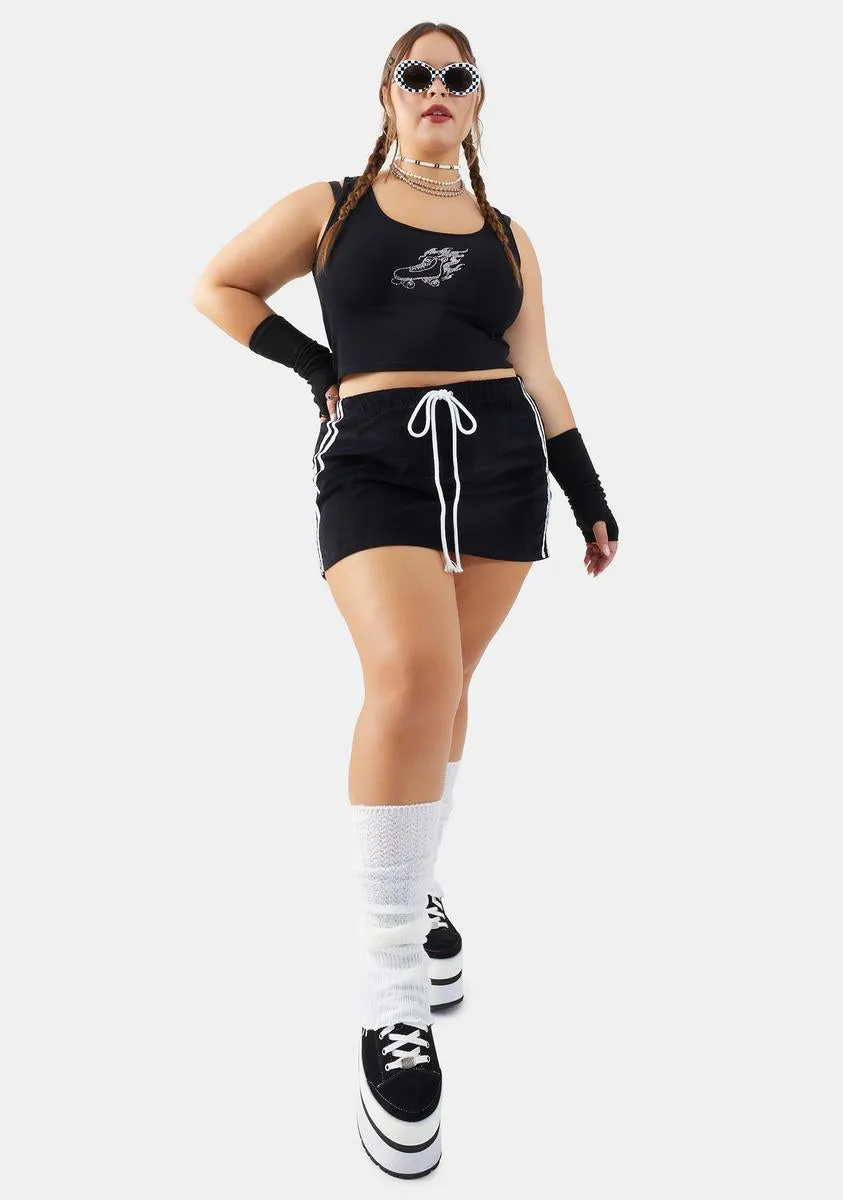 Plus Start Some Drama Mini Skirt sold by Dolls Kill product image thumbnail 3