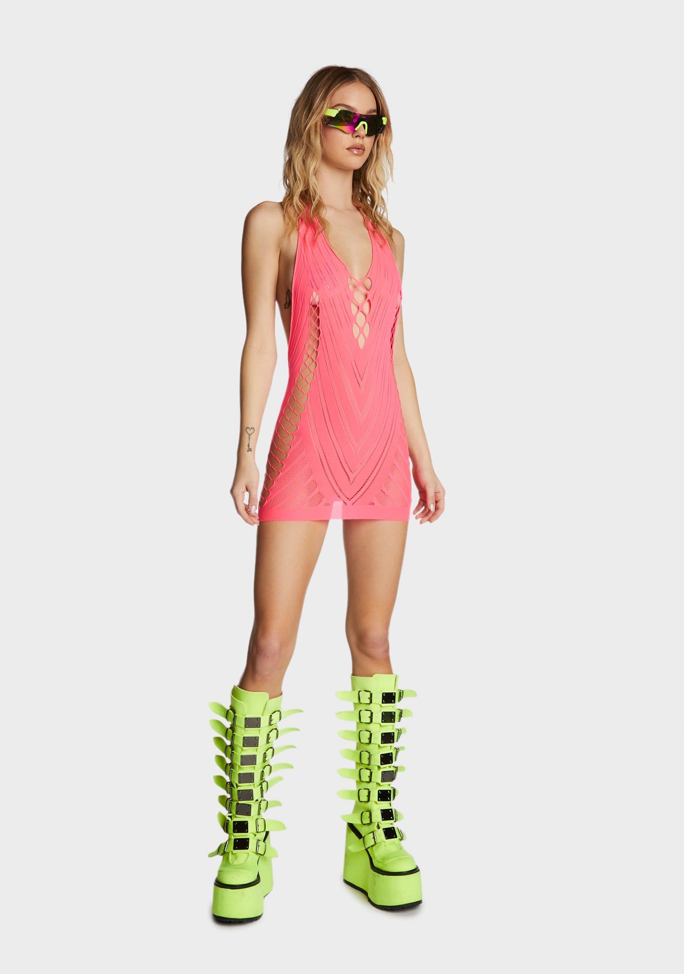 Glowing Glory Mini Dress - Pink sold by Dolls Kill product image thumbnail 5