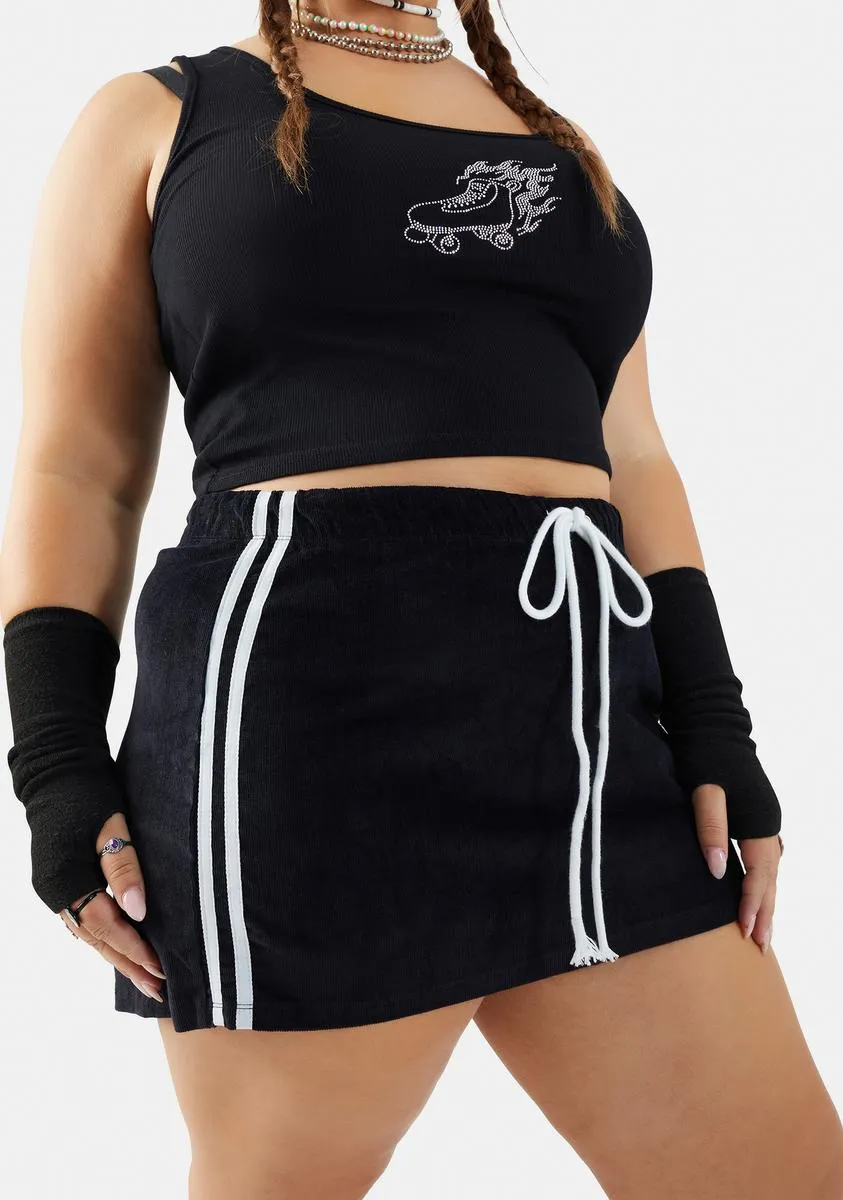 Plus Start Some Drama Mini Skirt sold by Dolls Kill