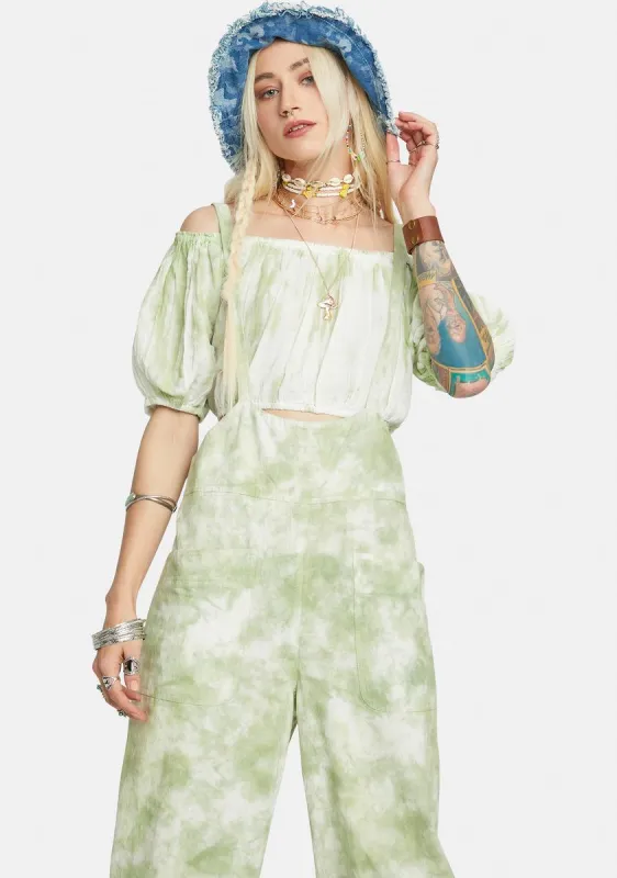 Stroll In Kyoto Overalls Set sold by Dolls Kill