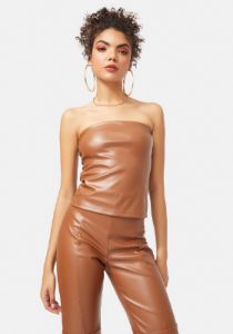 Camel Wild For The Night Vegan Leather Set sold by Dolls Kill