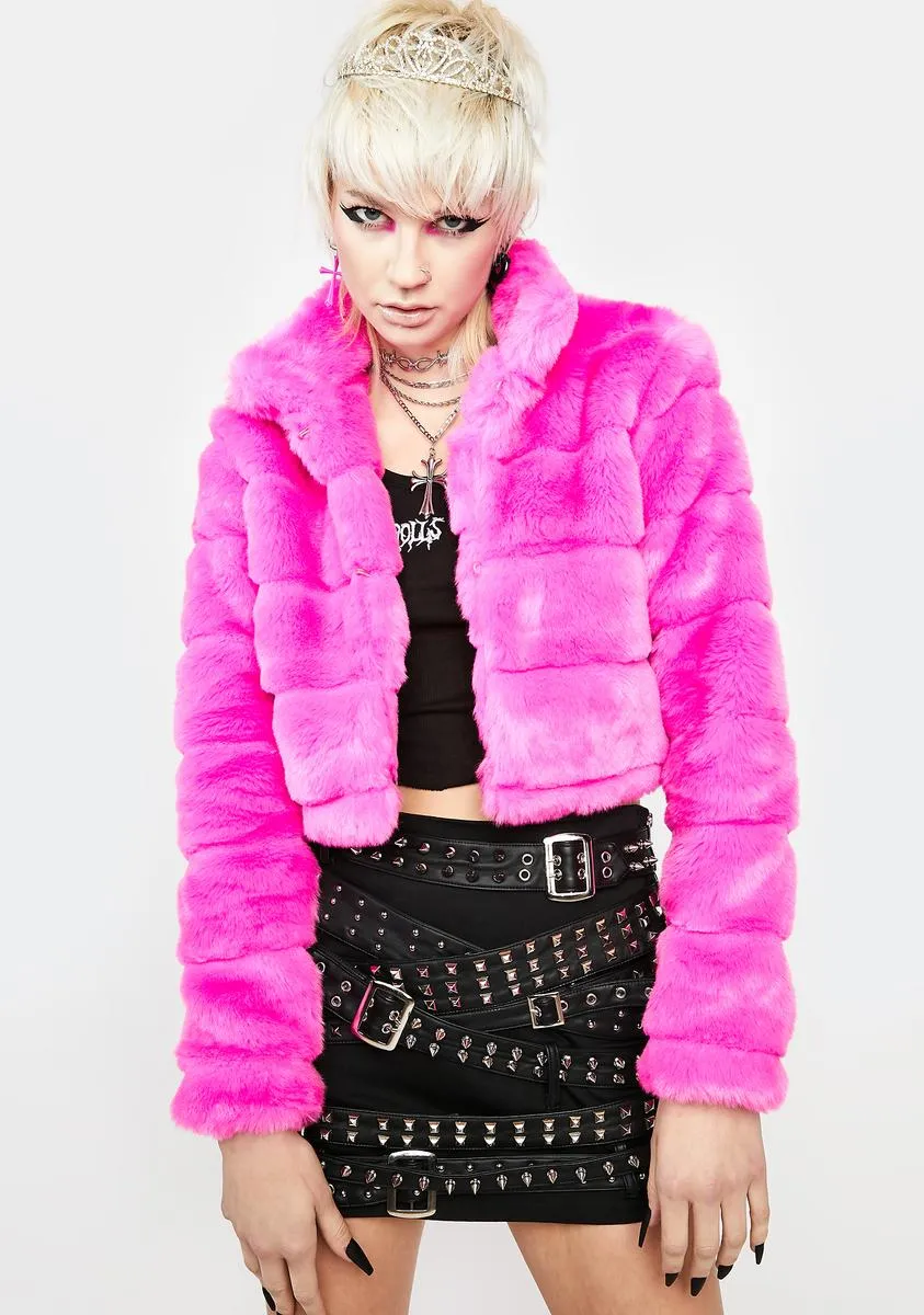 Captive Audience Faux Fur Jacket sold by Dolls Kill product image thumbnail 2