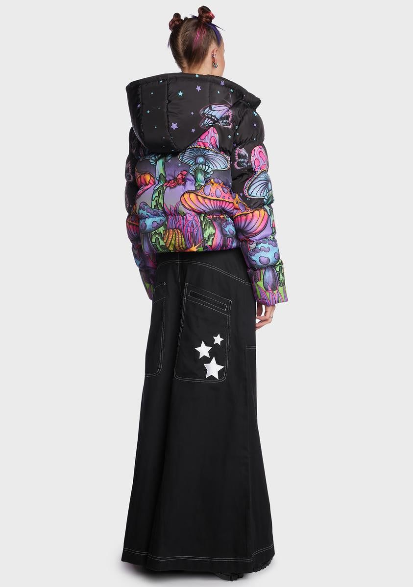Psychedelic Fairytale Puffer Jacket sold by Dolls Kill product image thumbnail 5
